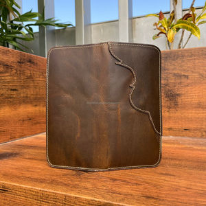 Factory Customized Full Grain Leather <b>Card</b> <b>Holder</b> Bifold <b>Wallet</b> Wholesale Long Real Leather <b>Wallets</b> Genuine Leather Men's <b>Wallet</b> - Product Image 2