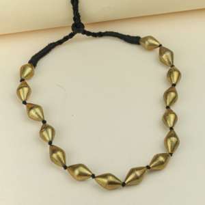 Collier de luxe Dholki avec perles, chaîne à maillons en argent 925 plaqué or, fil noir, bijoux de créateur pour femme, idéal pour les soirées - Product Image 2