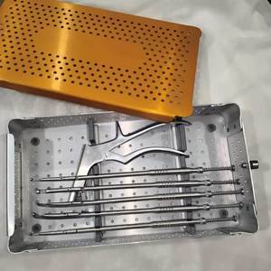 ชุดเครื่องมือตัดกระดูกแบบมุมฉากชนิดสอดระหว่างแผ่นกระดูก สำหรับการผ่าตัดกระดูกและข้อ  ทันตกรรม สัตวแพทย์  ทำจากสแตนเลส สำหรับโรงพยาบาล - Product Image 1