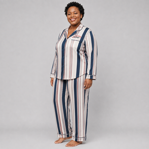 Custom Women Pajama <b>Set</b> Soft Cotton Comfortable Breathable Two Piece Nightwear Sleepwear Casual Lounge Homewear <b>Set</b> for Women - Product Image 4