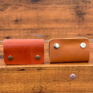 High Quality Personalized Handmade Real Full Grain Genuine Leather Travel <b>Wallets</b> RFID Blocking <b>Card</b> <b>Holder</b> for Women's & Men's - Product Image 4