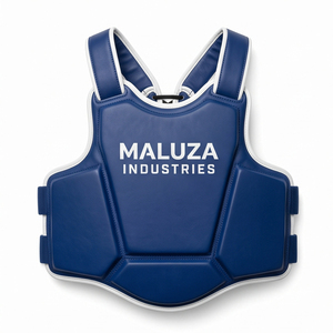 MALUZA INDUSTRIES OEM Protection de Poitrine de Boxe Personnalisée en Cuir PU, Bouclier Abdominal, Protection Corporelle pour Sparring Intensif, Équipement Ajustable pour Homme - Product Image 1