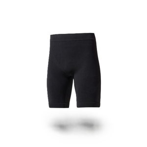 Calzoncillos bóxer sin costuras de tiro medio para hombre, negros lisos, de punto, de elastano y poliéster, ropa interior transpirable, uso casual, personalizado - Product Image 2