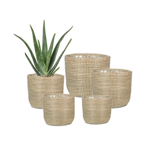 Ensemble de pots de fleurs d'intérieur en jonc de mer OEM ODM, paniers tissés pour plantes, paniers de rangement décoratifs en provenance du Vietnam - Product Image 4