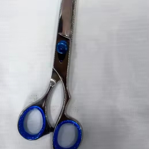 8 8.5 Inch High-quality Stainless Steel <b>Razor</b> Straight Curved Scissors Travel Manual Pet Grooming Instrument <b>Set</b> Leather Case - Product Image 1
