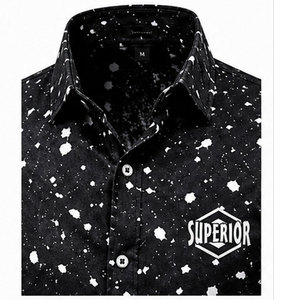 Camisa Casual Elegante Estampada para Hombre con Diseño Sofisticado, Costuras de Primera Calidad y Tela Ligera de Mezcla de Algodón - Product Image 3