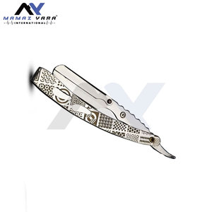 มีดโกนหนวดสำหรับผู้ชาย แบบพับได้ ด้ามจับมีดโกนตรง สำหรับร้านเสริมสวยมืออาชีพ ใช้ในบ้าน โกนหนวด ตัดแต่งหนวดเคราด้วยมือ - Product Image 2