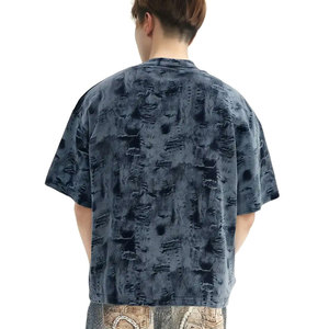 เสื้อยืดโอเวอร์ไซส์คุณภาพสูง แขนสั้น ผ้าฝ้าย 100% สำหรับผู้ชาย ทรงหลวม สกรีนโลโก้ตามสั่ง เสื้อยืดโอเวอร์ไซส์สำหรับผู้ชาย - Product Image 3