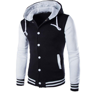 2026 <b>Men</b> and Women's Breathable Wool Cartoon Patchwork Hooded Varsity <b>Jacket</b> with Winter Made in Pakistan - Product Image 6