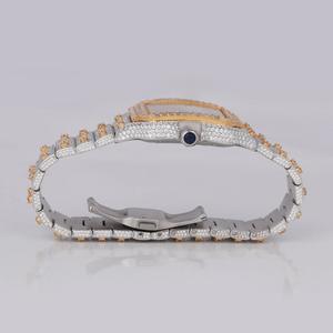 Premium Quality White Gold Customized VVS Moissanite Diamond Certified Diamond <b>Watch</b> <b>Mechanical</b> <b>Watch</b> for Men - Product Image 3