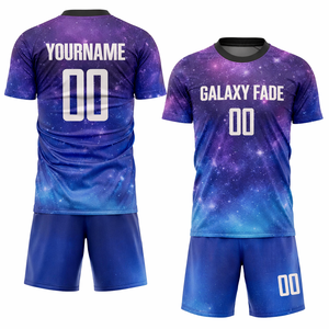 ชุดเสื้อฟุตบอลใหม่ ชุดฟุตบอลแบบกำหนดเอง ชุดทีมทันสมัย ผ้าโพลีเอสเตอร์ 100% แห้งเร็ว รับผลิตตามสั่ง ขายส่งจำนวนมาก - Product Image 3