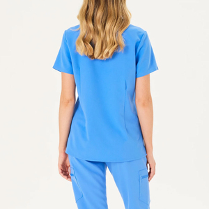 Custom Logo Women's Medical Scrub Uniform Soft Breathable <b>4</b> Way Stretch Nurse Workwear Jogger Pants OEM Manufacturer - Product Image 4