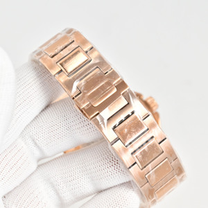 Reloj de Hombre Mecánico Automático de Lujo, con Esfera Dorada Rosa, Calendario Perpetuo y Fase Lunar, para Eventos Formales y Casuales - Product Image 5
