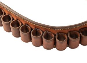 Bandolera Profesional de Caza de Cuero Genuino MOLLE, Porta Cartuchos de Seguridad para Escopeta Calibre 12 - Product Image 4