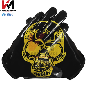 Guantes de Fútbol Americano Juveniles con Agarre Adhesivo, Logotipo Personalizado, Guantes Profesionales para Receptor, Palma de Silicona, Equipo de Entrenamiento, Venta al Por Mayor - Product Image 1