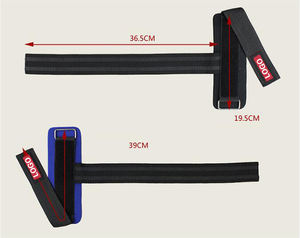 สายรัดข้อมือยืดหยุ่นแบบพรีเมียมสำหรับเพาะกาย ยกน้ำหนัก ระบายอากาศได้ดี อุปกรณ์ฟิตเนสสำหรับออกกำลังกาย รับสกรีนโลโก้ สายรัดข้อมือแบบพยุง - Product Image 4