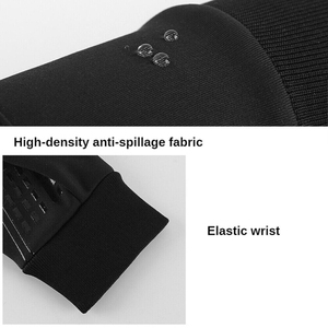 Gants d'hiver tactiles en cuir marron respirants et écologiques, longueur poignet, chauds, pour usage extérieur décontracté et sportif LW-WGS-0001 - Product Image 3