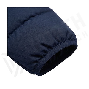 Hooded Quilted Waterproof <b>Bubble</b> Jacket Black Full Sleeve Winter Windproof Cotton Shell Knitted Fabric Polyester Filling Stand - Product Image 6