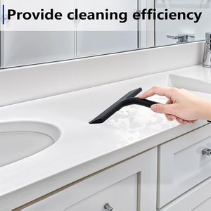 Tergivetro doccia in acciaio inossidabile con lama in silicone, senza foratura, per la pulizia di finestre e specchi, con gancio - Product Image 3