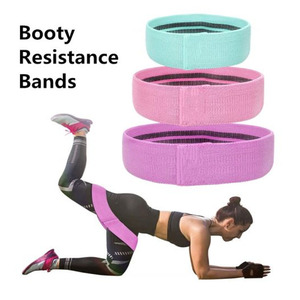 Bandes de résistance GAF Sports noires en polyester antidérapantes pour les fessiers, accessoires de fitness pour le renforcement musculaire - Product Image 3