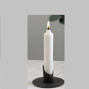 Porte-bougie en laiton doré de haute qualité, en métal moulé, portable, décoratif pour la maison, support de bougie de Noël avec base solide - Product Image 6