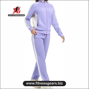 Tracksuit Women's <b>Hooded</b> Tracksuit Set <b>Zip</b> up Jacket & Loose Sweatpants Casual Sporty Outfit - Product Image 4