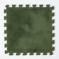 Fabricant en gros OEM Tapis d'emboîtement en EVA à surface en fourrure douce écologique, tapis pour bébé pour la décoration de la maison, isolation thermique