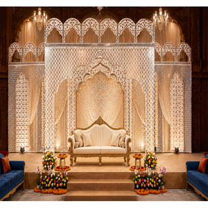 Mosaic Inspired Wedding <b>Mirror</b> Backdrop <b>Panel</b> Stage Muslim Wedding Stage Golden <b>Mirror</b> Frame Vintage Style <b>Mirror</b> Frame Stage - Product Image 1