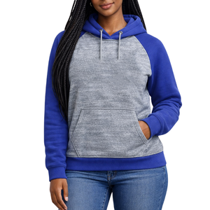 Sweat-shirts personnalisés bicolores en molleton unisexe avec impression de logo, mélange de coton, décontractés, pour les fraternités et les sororités - Product Image 1
