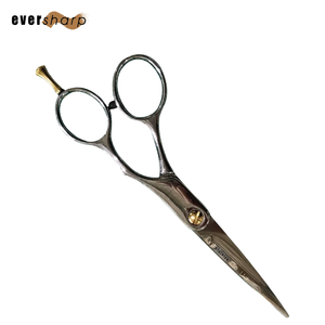 Ciseaux de coiffure japonais droits en acier inoxydable 4034 pour droitiers, finition miroir, lame convexe, poignée ergonomique, pointe affûtée - Product Image 2