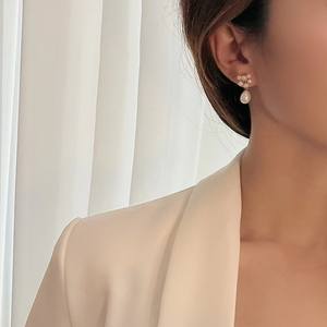 French Style Light Luxury Pearl Earrings with Water Droplet Tassel Pendant Niche Personality INS <b>Inspired</b> Accessory - Product Image 4