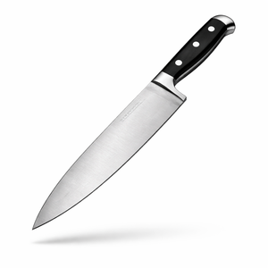 Cuchillo de Chef de Acero Inoxidable Forjado a Mano, Hoja de 8 Pulgadas, Mango de Resina Ambidiestro, Funda de Cuero, Apto para Lavavajillas, Grosor de 3.0 mm - Product Image 3
