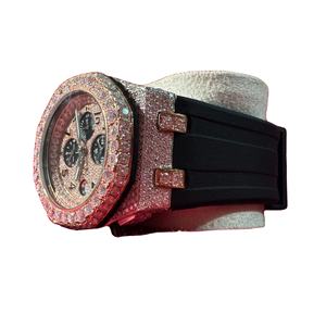 Reloj de Lujo para Hombre, Edición Limitada, Estilo Hip Hop, Completamente Cubierto de Diamantes Moissanite, de Acero Inoxidable Clásico, Automático y Personalizado - Product Image 1