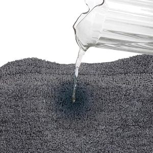 Customised Manufacturer's Household <b>Bathroom</b> Floor <b>Mat</b> Solid Color Cotton Plush Anti-Slip Eco-Friendly Machine Made Absorbent - Product Image 5