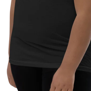 T-shirt noir à manches courtes pour jeunes, doux, confortable, décontracté, à porter tous les jours, léger, tendance pour garçons et filles - Product Image 6
