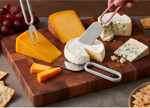 Modern Stainless Steel <b>Cheese</b> <b>Knife</b> <b>Set</b> With Plastic Handles 3 Colors Dishwasher Safe Ideal For Kitchen Use And Hotel Use - Product Image 5