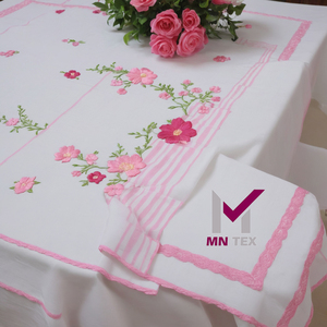 Woven Printed Cotton <b>Tablecover</b> for Rectangle Tables Washable Reusable for Restaurant Hotel Catering Banquets Home Events - Product Image 1