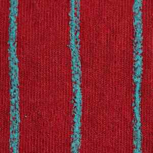 Camiseta Unisex NEXTEX con Rayas de Tiza, Roja y Verde Azulado, de Algodón Suave, Cuello Redondo, Informal - Product Image 6