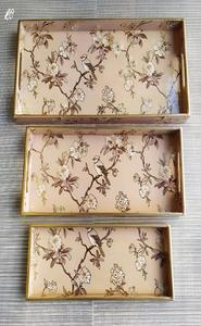 Eco-Friendly Handmade MDF Serving Tray Waterproof Enamel Wood for Coffee Rectangular Shape Handicraft Design - Product Image 3