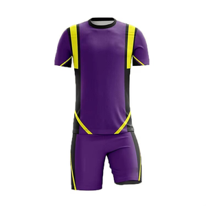 Conjunto de Uniforme de Fútbol para Hombre, Uniforme de Fútbol Personalizado, Elegante Uniforme de Fútbol Morado, Tela de Poliéster, Fabricante de Ropa Deportiva al por Mayor - Product Image 3
