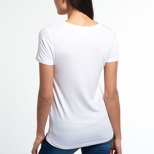 T-shirt surdimensionné pour femme avec logo brodé personnalisé, très tendance, style hip-hop, col rond, manches courtes, couleur unie, vêtements de sport pour femme - Product Image 6
