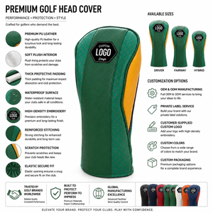 Fundas de Alta Calidad para Palos de Golf, Diseño Personalizado, Servicio OEM, Acabado Premium, Material PU Transpirable, Mejor Precio - Product Image 4
