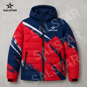 Men <b>Winter</b> Puffer Jacket Custom Printed Hooded Quilted Down Jacket <b>Waterproof</b> Outdoor Warm Fashion Casual <b>Coat</b> OEM Manufacturers - Product Image 3