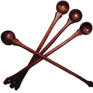 Cuillères en bois d'acacia de qualité supérieure, écologiques, de taille personnalisée, pour mélanger et servir les soupes, accessoires de cuisine - Product Image 1