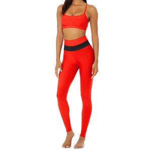 Ensemble de sport sans couture personnalisé pour femme - Soutien-gorge de sport respirant, nouveaux leggings, pantalon de sport d'hiver pour l'entraînement et la course, taille haute pour filles - Product Image 1