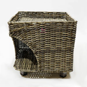 Artex Dong Thap Factory's Eco-Friendly Seagrass Storage Dry Water Hyacinth Small Pet House para mascotas - Product Image 3