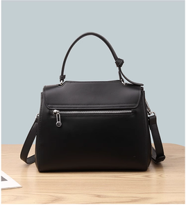 Nouveau sac à main fourre-tout en cuir véritable de haute qualité, à porter en bandoulière, avec fermeture éclair et doublure en toile - Product Image 5