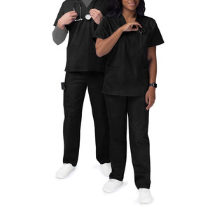 Bulk Quantity Custom Summer Hospital <b>Scrubs</b> Uniforms <b>Sets</b> For Boys High Quality Side Pockets V-Neck Nurse <b>Scrub</b> <b>Set</b> - Product Image 3