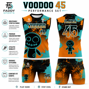 Ensemble de maillot et short de compression sans manches pour football américain 7v7, personnalisable par sublimation, vêtements de sport d'équipe - Product Image 5