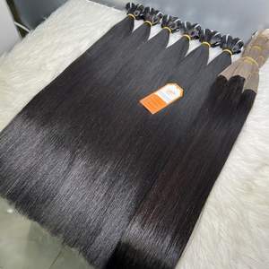 Prêt à expédier Extensions de cheveux vierges crus vietnamiens droits de couleur noire Cuticule de Sreach chaude non traitée de haute qualité alignée - Product Image 2